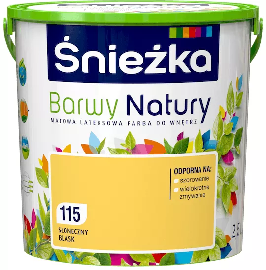 Farba lateksowa Śnieżka Barwy Natury 2,5 l słoneczny blask