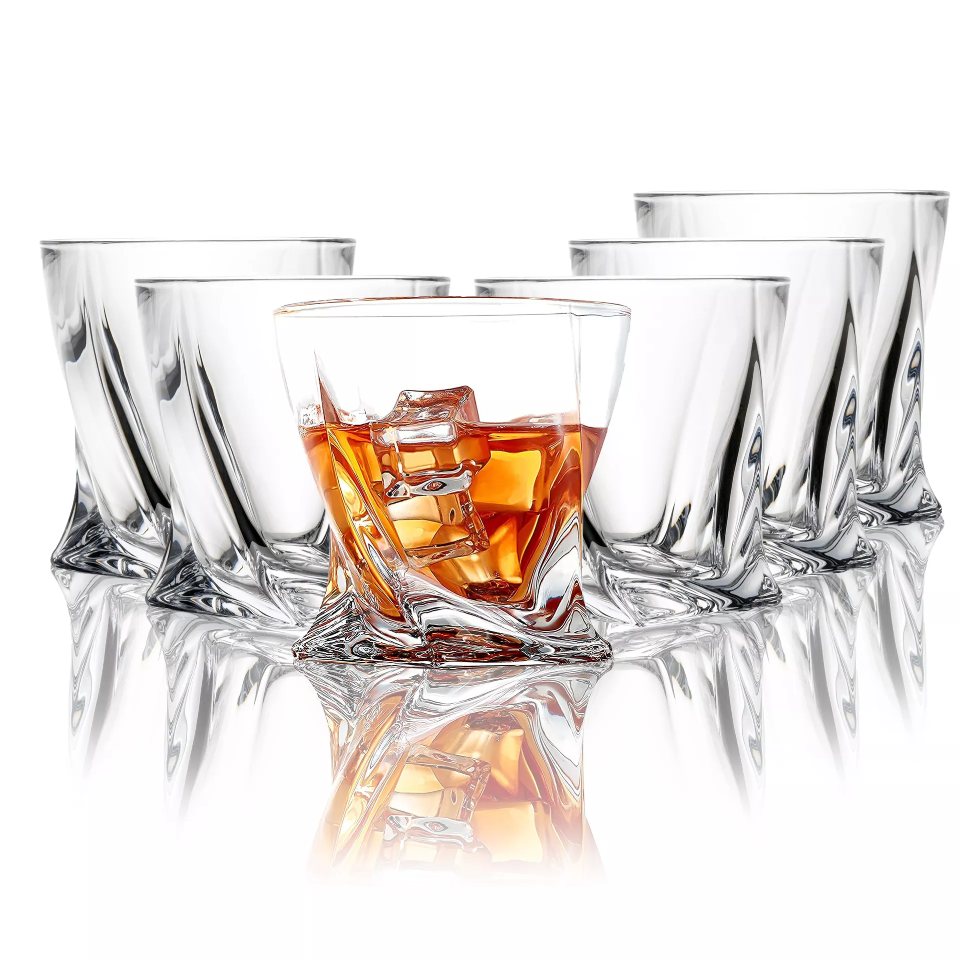 Szklanki do whisky Bohemia Prestige Quadro 340 ml