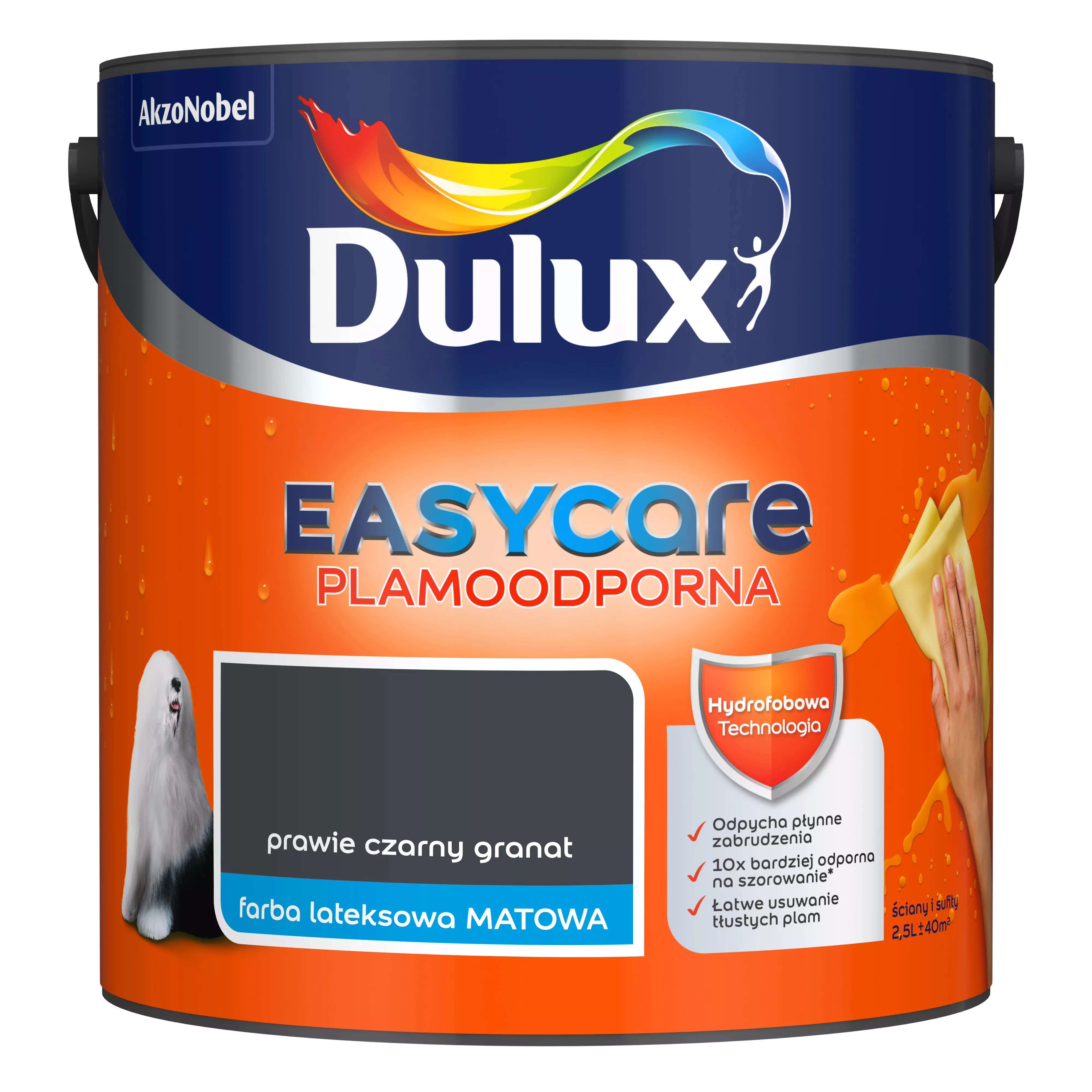 Farba Dulux EasyCare Plamoodporna 2.5 l prawie czarny granat