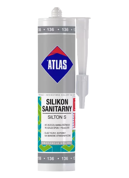 Atlas silikon Sanitarny Silton ciemno-szary