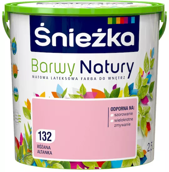 Farba lateksowa Śnieżka Barwy Natury 2,5 l różana altanka