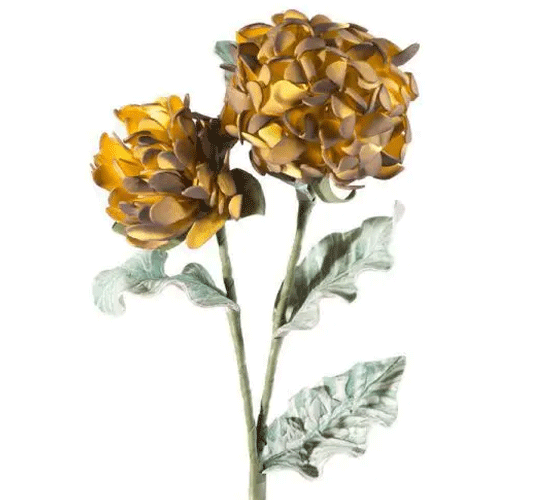 Kwiat sztuczny dekoracyjny żółty