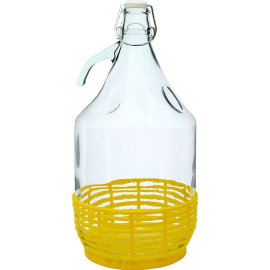 Gąsior 5L "Dama", koszyk plastikowy, zamknięcie druciane