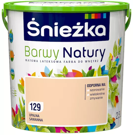 Farba lateksowa Śnieżka Barwy Natury 2,5 l upalna sawanna
