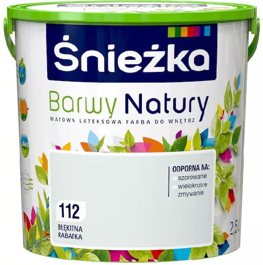 Farba lateksowa Śnieżka Barwy Natury 2,5 l błękitna rabatka