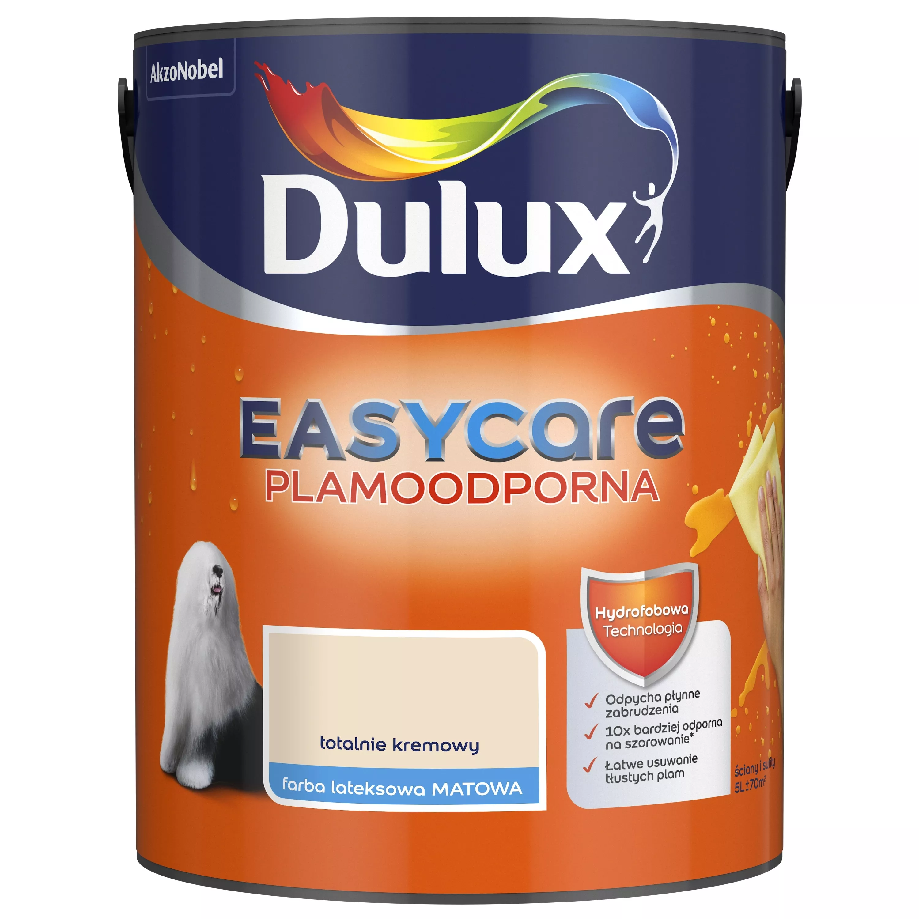 Farba Dulux EasyCare Plamoodporna 5 l totalnie kremowy