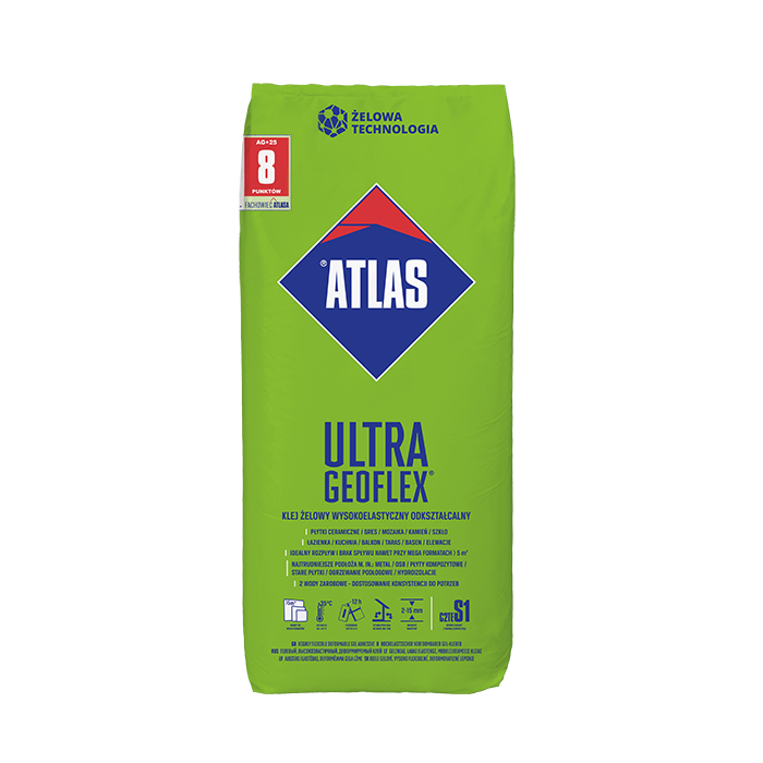 Klej do płytek elastyczny Geoflex ultra 25kg Atlas