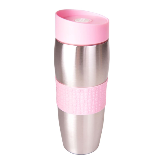 Kubek termiczny Garden 400 ml różowy