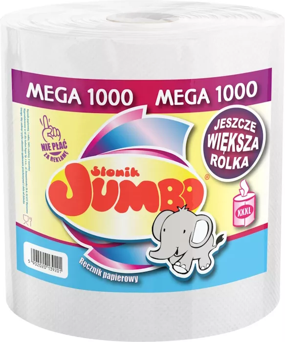 Ręcznik papierowy JUMBO MEGA 1000 listków