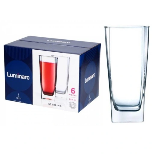 Szklanki wysokie do wody soku Luminarc Sterling 330 ml 6szt. 