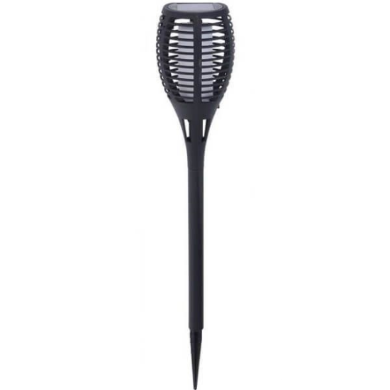 Lampa solarna LED pochodnia czarna