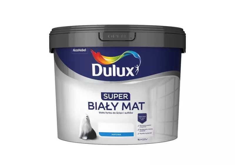 Dulux Super Biały Mat 9l emulsja