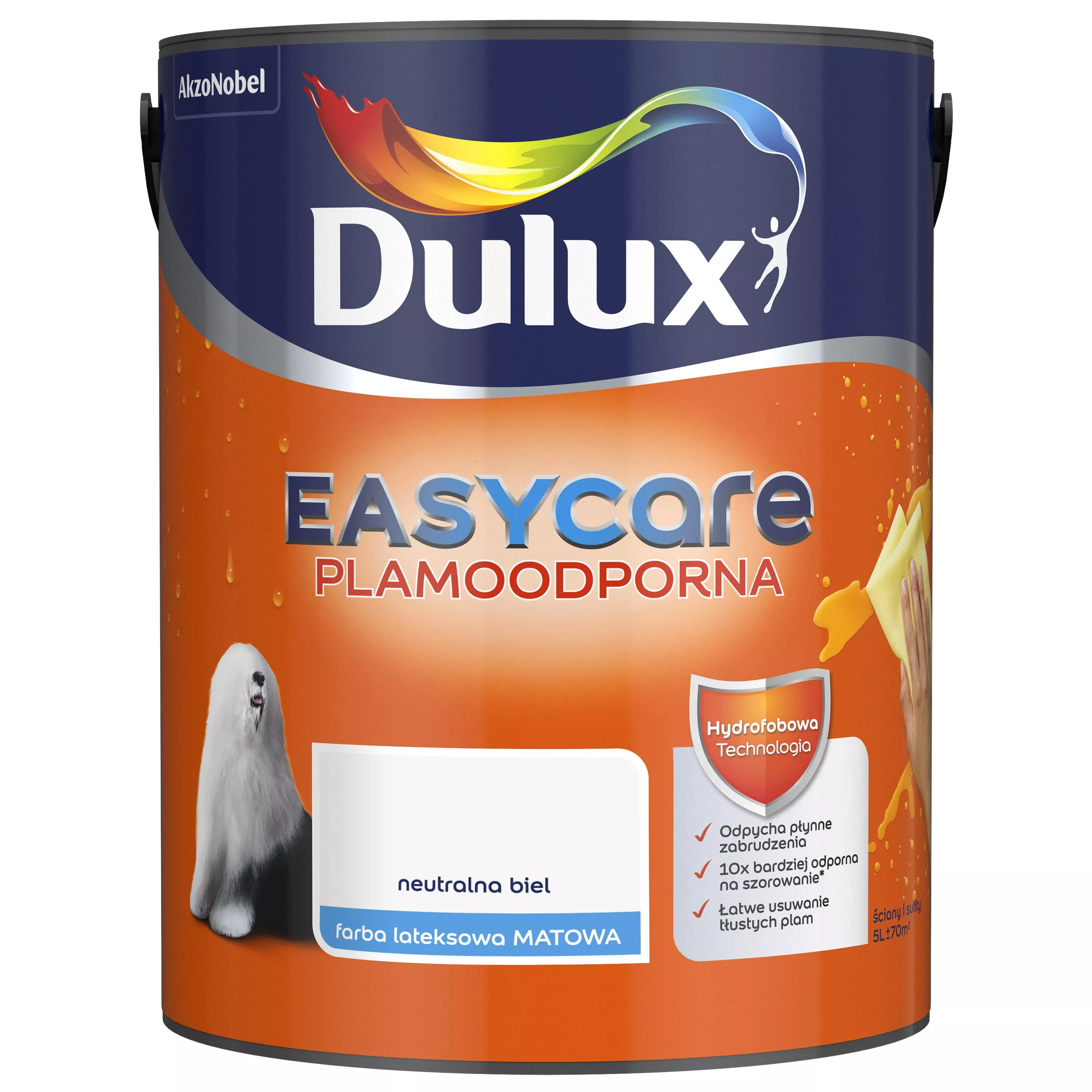 Farba Dulux EasyCare Plamoodporna 5 l neutralna biel