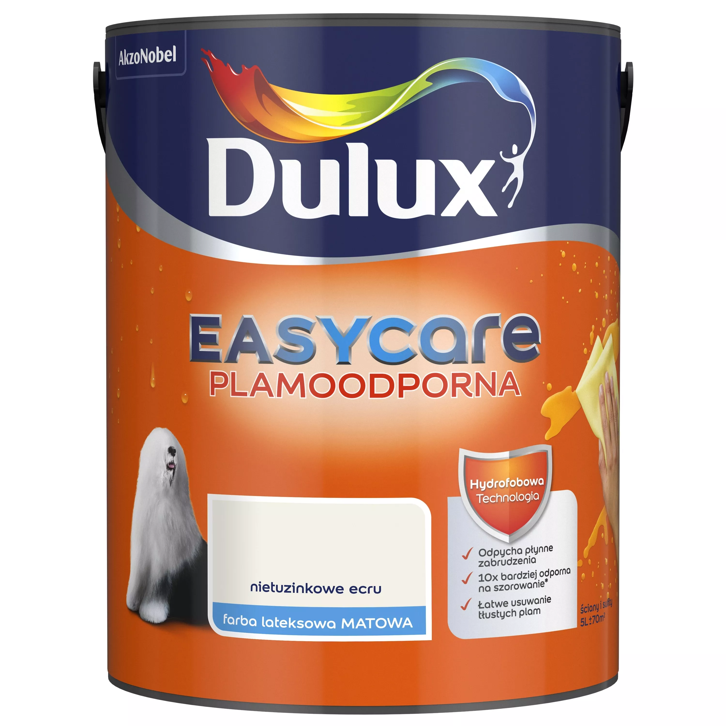 Farba Dulux EasyCare Plamoodporna 5 l nietuzinkowe ecru