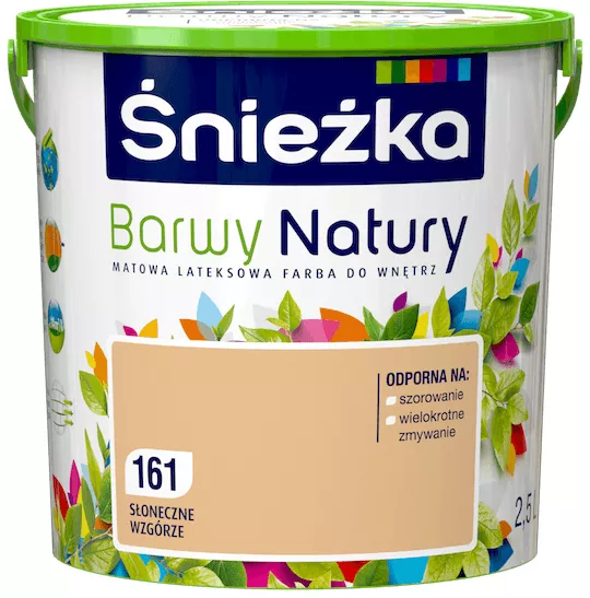 Farba lateksowa Śnieżka Barwy Natury 2,5 l słoneczne wzgórze