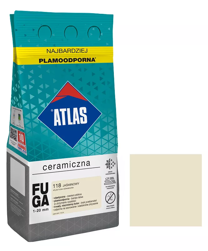 Atlas fuga ceramiczna kolor jaśminowy 5 kg
