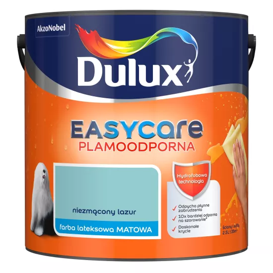 Farba Dulux EasyCare Plamoodporna 2,5 l niezmącony lazur
