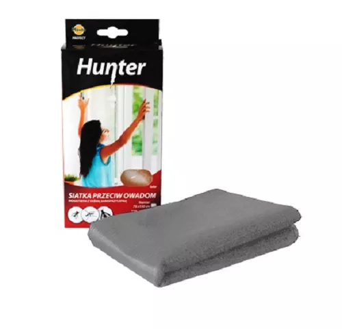 Siatka przeciw owadom szara 130x150 cm samoprzylepna Hunter