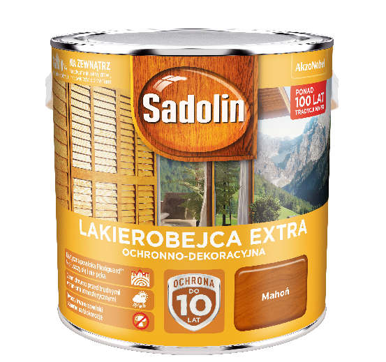 Lakierobejca Sadolin Extra 2,5 l mahoń