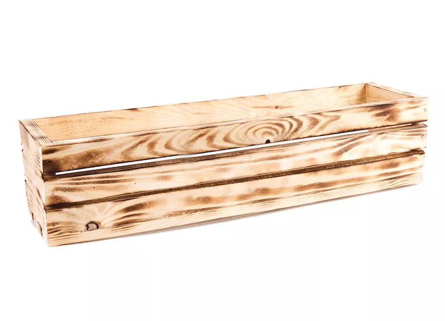 Skrzynka drew. opalana 60 cm