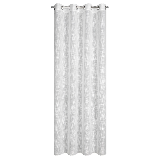 Zasłona gotowa Liren 140 x 250 cm z przelotkami biała