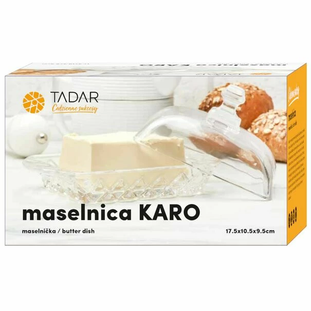Maselniczka szklana Karo Tadar