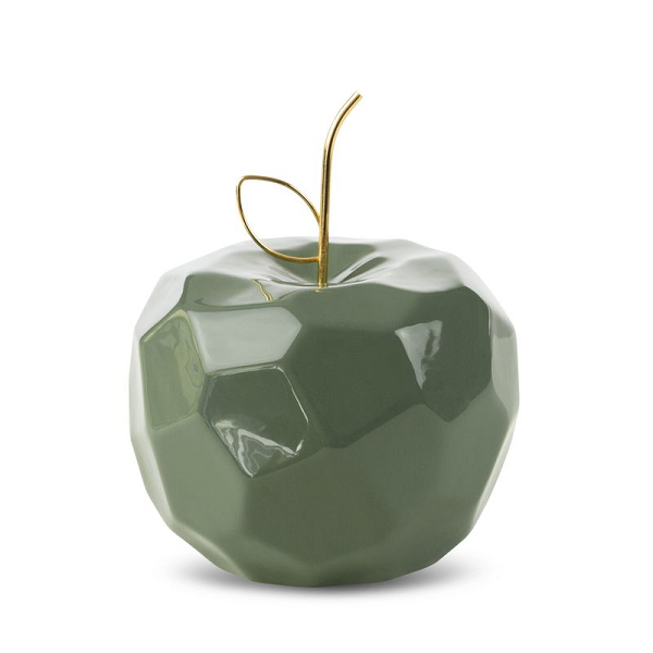 Figurka dekoracyjna apple 13x13x10 zielony