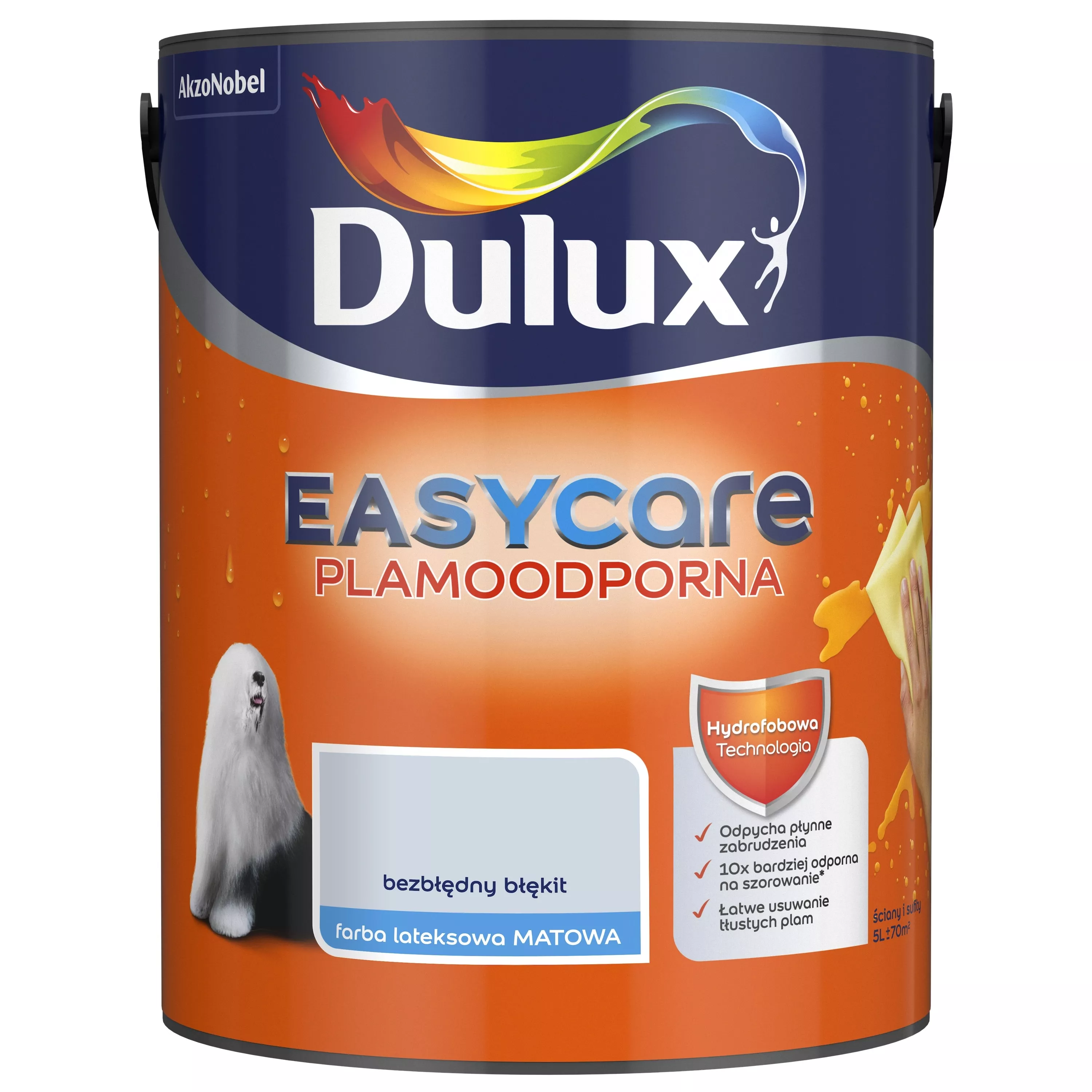 Farba Dulux EasyCare Plamoodporna 5 l bezbłędny błękit