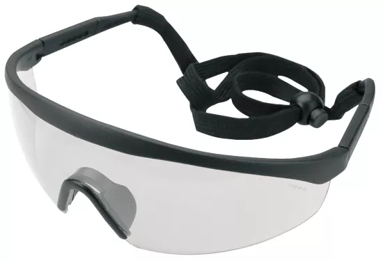 Okulary ochronne białe z regulowanymi zausznikami 