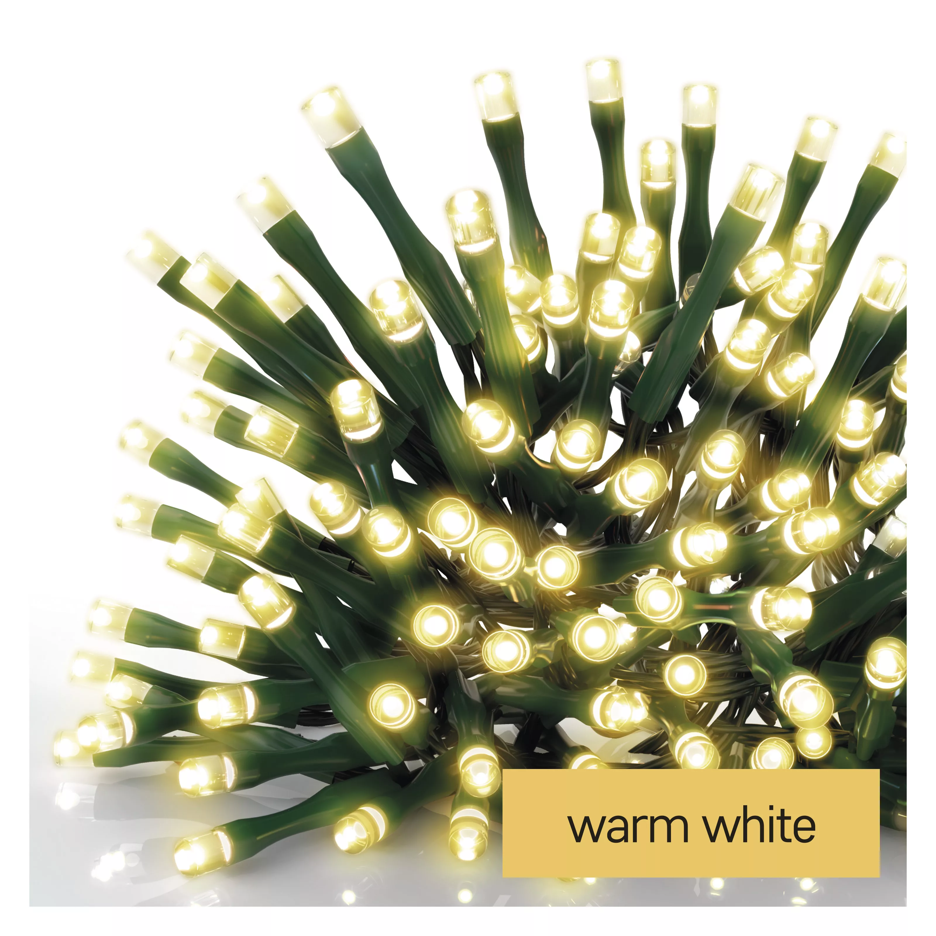 Lampki choinkowe 50 led 2,5 m ciepła biel