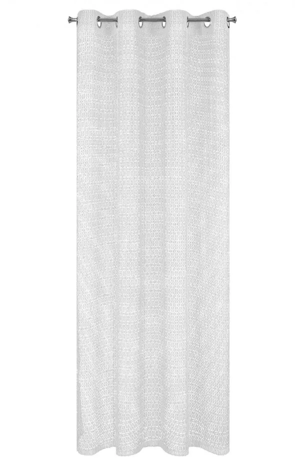 Zasłona Lara 140x250 cm biała na przlotkach Eurofirany