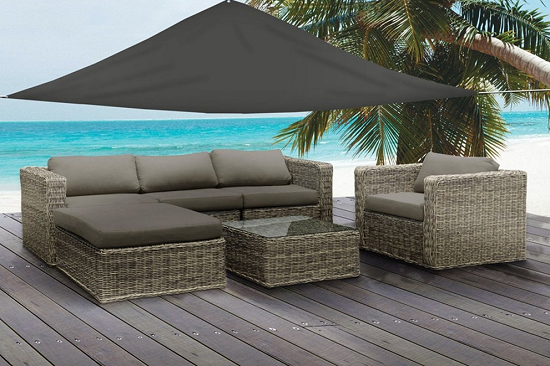 Parasol żagiel 3,6 x3,6 x 3,6 m antracyt