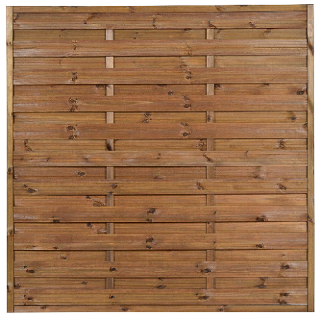 Płot pełny PIA R34 180 x 180 cm prosty brąz