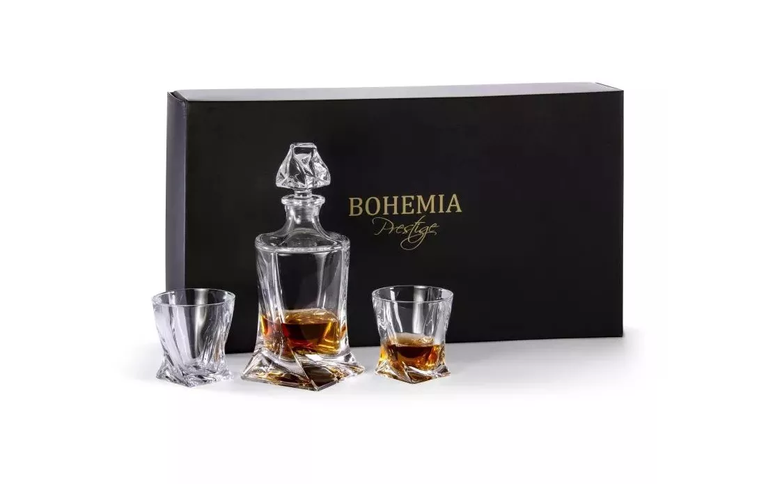 Zestaw do whisky 1+6  Bohemia Prestige Quadro 