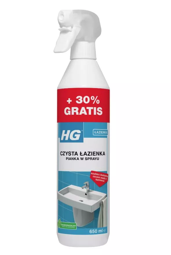 Czysta łazienka pianka HG 500 ml