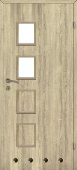 Drzwi wewnętrzne Alba 60 prawe WC dąb bielony
