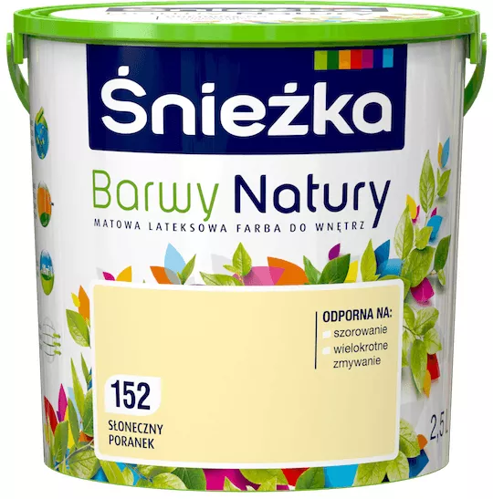 Farba lateksowa Śnieżka Barwy Natury 2,5 l słoneczny poranek