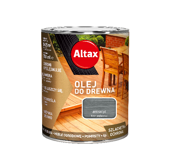 Olej do drewna Altax 0,75 l antracyt