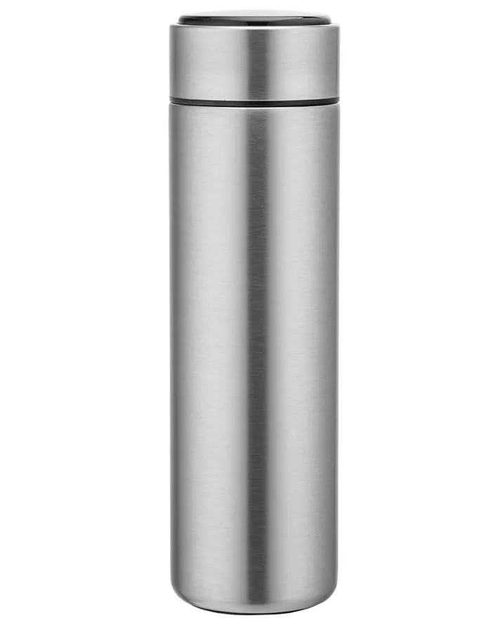 Termos nierdzewny z sitkiem 500 ml z wyświetlaczem LED srebrny Altom Design