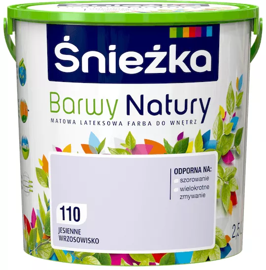 Farba lateksowa Śnieżka Barwy Natury 2,5 l jesienne wrzosowisko