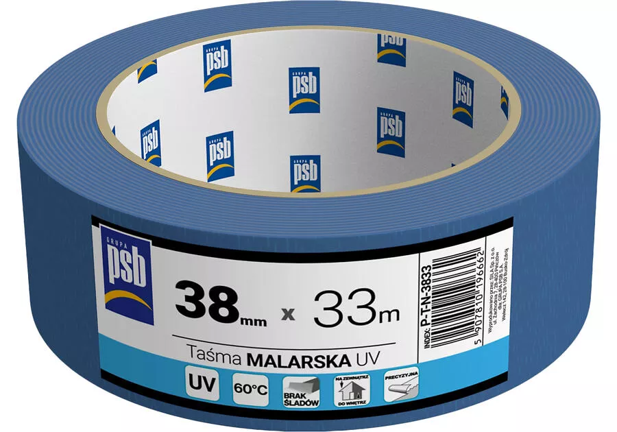 Taśma malarska niebieska UV PSB 25mm x 50m