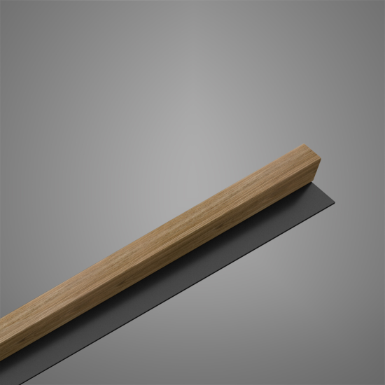 Panel ścienny Linea Slim pojedynczy dąb/czarny
